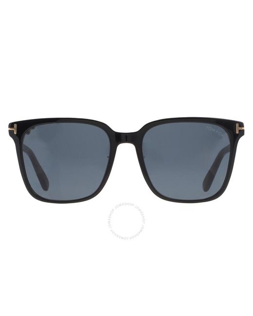 Tom Ford Blue Square Sunglasses Ft0891-k 01a 55 for men