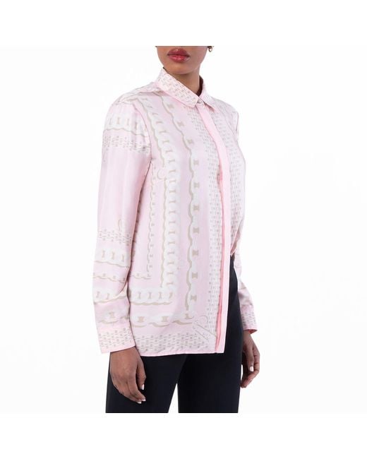 Versace Pink Classic Treasure Silk Shirt