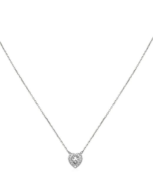 Swarovski Metallic X Ariana Grande Mixed Cuts Heart Pendant Necklace