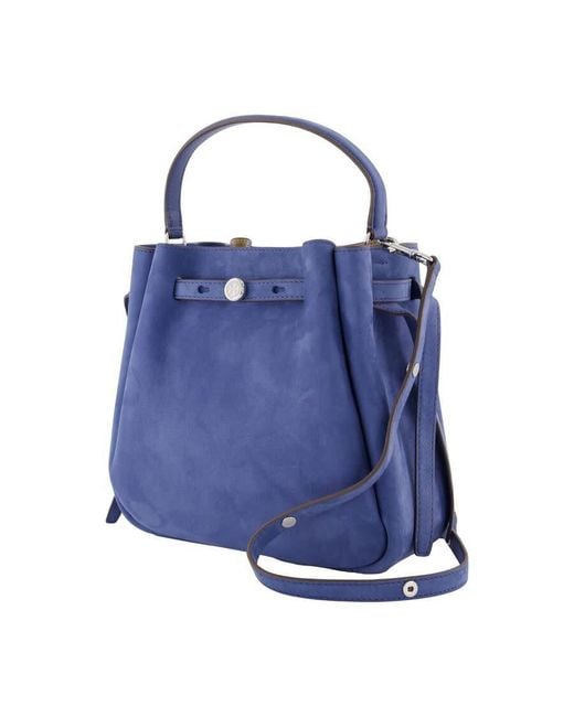 Tory Burch Blue Romy Bucket Bag