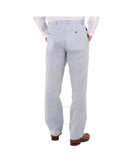 Burberry Gray Light Melange Tailored Trousers for men