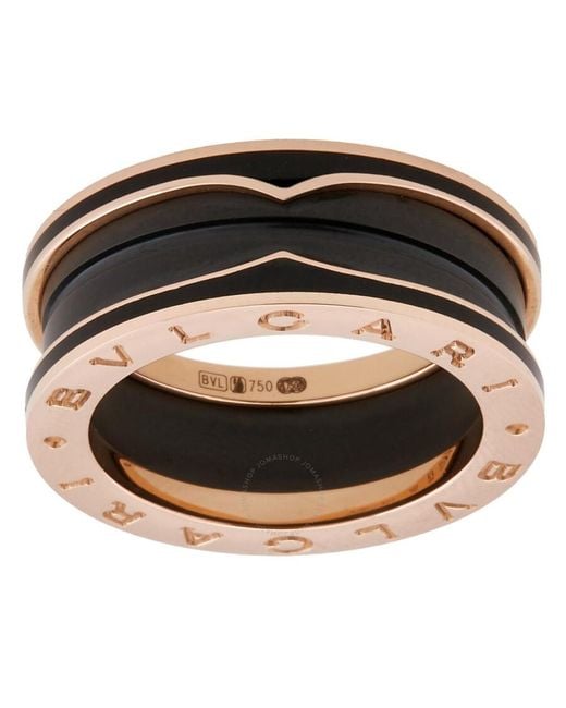 BVLGARI Black Rose And Ceramic B.Zero1 Ring