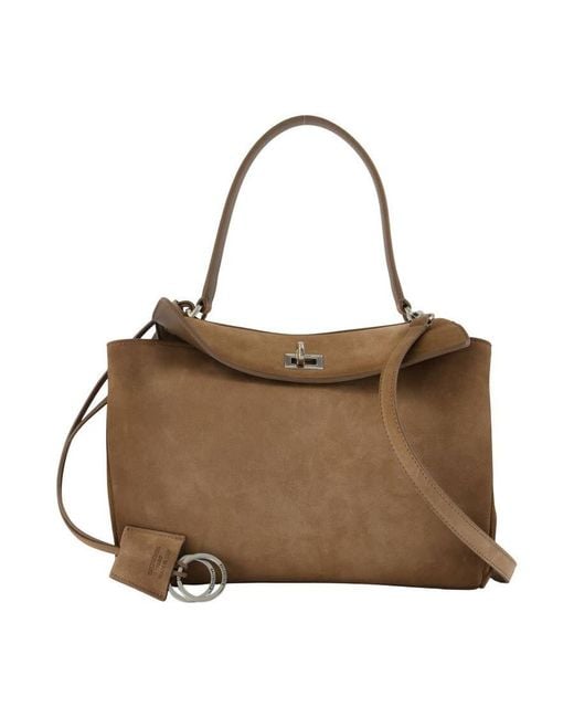 Balenciaga Brown Rodeo Crossbody Bag
