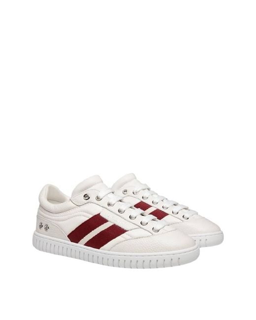 Bally Pink Player Leather Low-Top Sneakers, Brand Size 35 Us for men