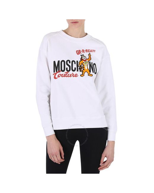Moschino White X kelloggs Tony The Tiger Graphic Sweatshirt