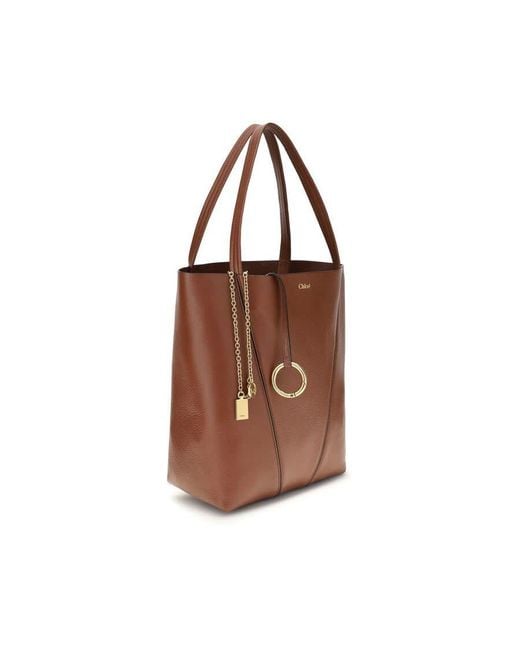 Chloé Brown Chlo Spin Shoulder Bag