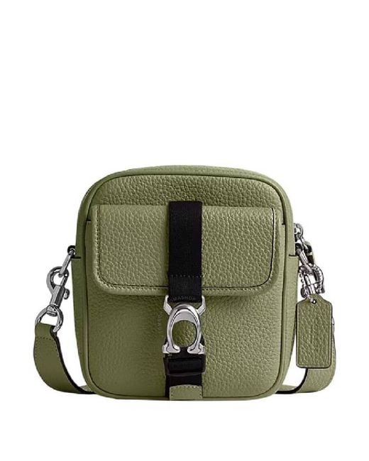 COACH Green Beck Leather Crossbody Bag for men