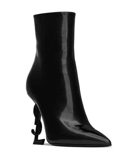 Saint Laurent Black Opyum Ankle Boots, Brand Size 39 Us