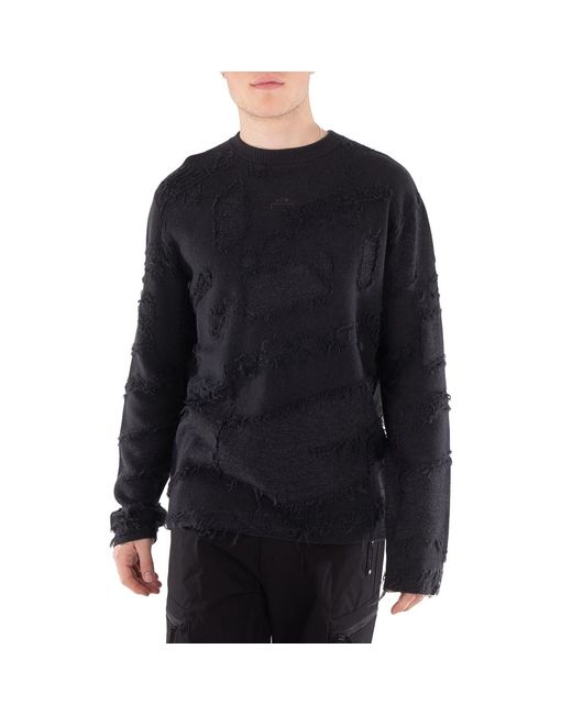 A_COLD_WALL* Black A Cold Wall Woolen Frontage Jumper for men