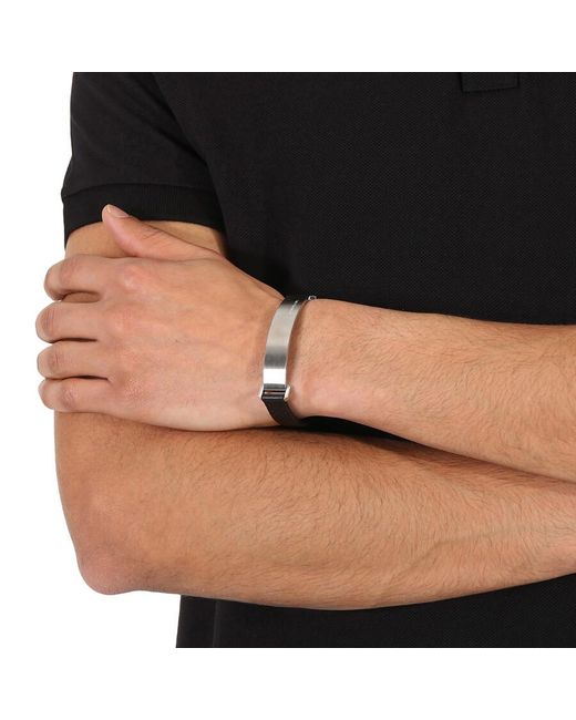 Montblanc Black Urban Spirit Leather Bracelet