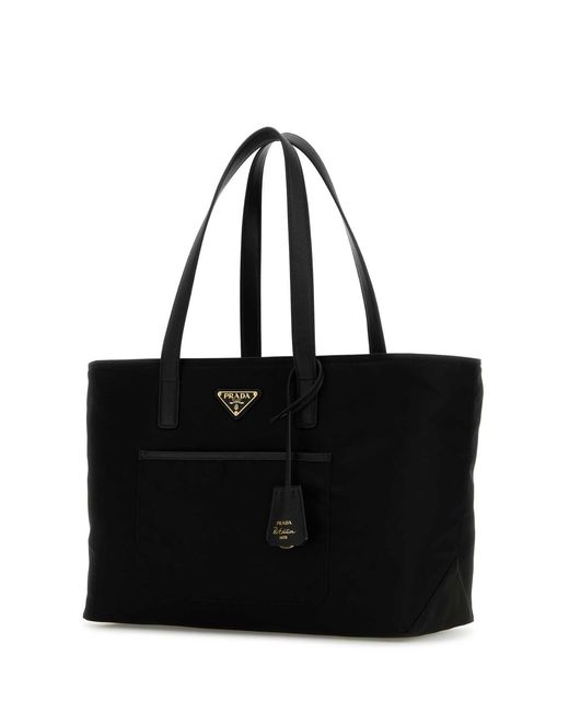 Prada Black Re-Nylon Shopping Bag