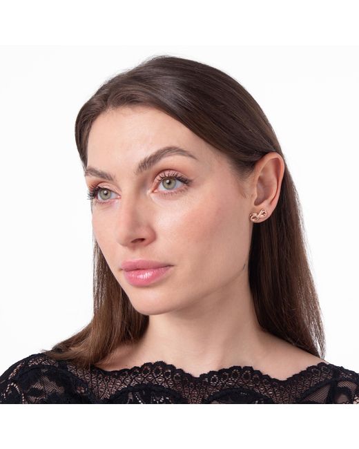 Swarovski Metallic Hyperbola Crystal Infinity Earrings