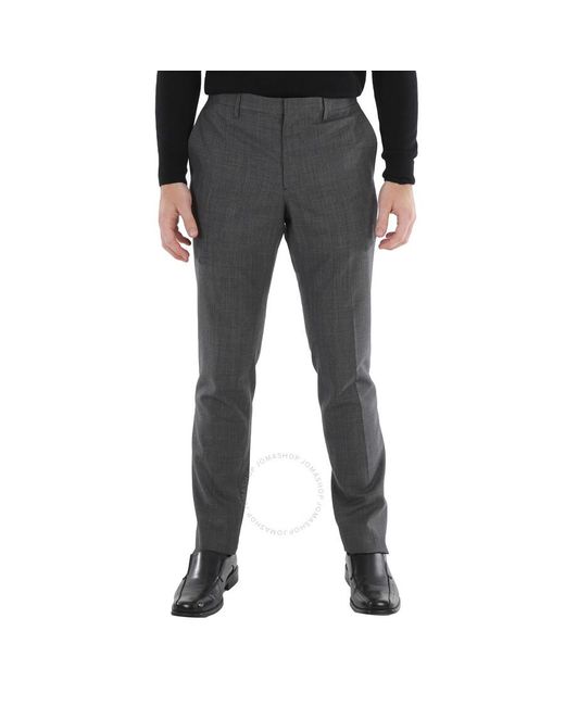 Burberry Gray Stirling Suit Trousers for men