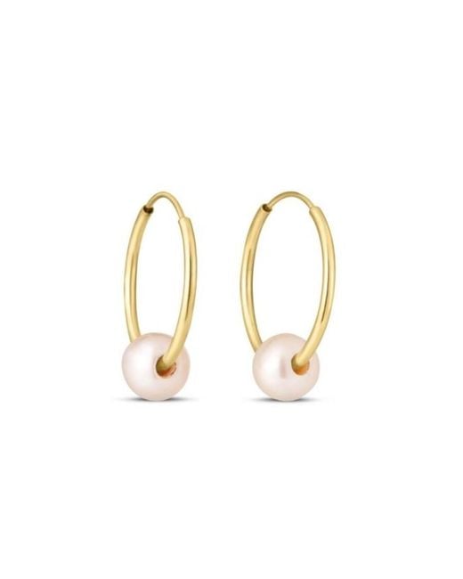 Tresorra Metallic 14K Endless Pearl Earrings