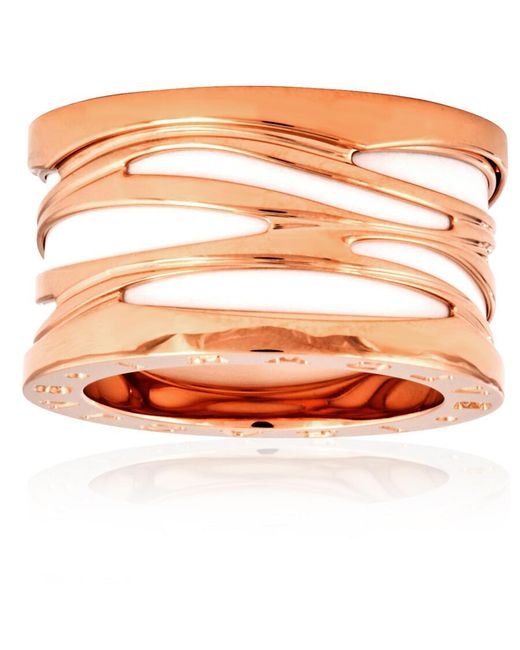 BVLGARI Orange B.Zero 1 18Kt Rose And Ring, Brand (Us Size 6 1/4)