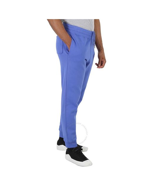 Moschino Blue Fantasy Print Logo Sweatpants for men