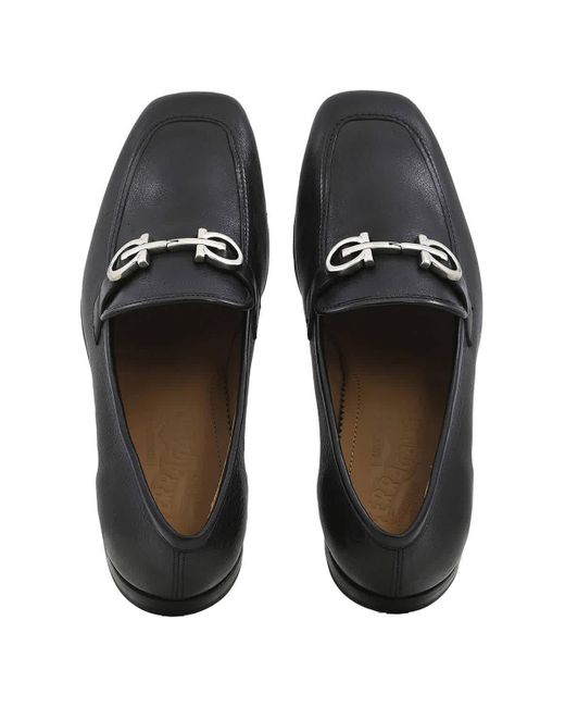 Ferragamo Brown Giove Gancini Ornament Loafers for men