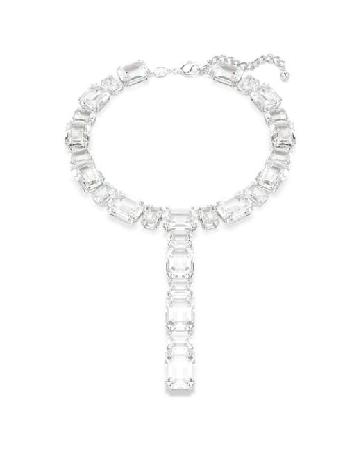 Swarovski Metallic Millenia Rhodium Plated Crystal Necklace