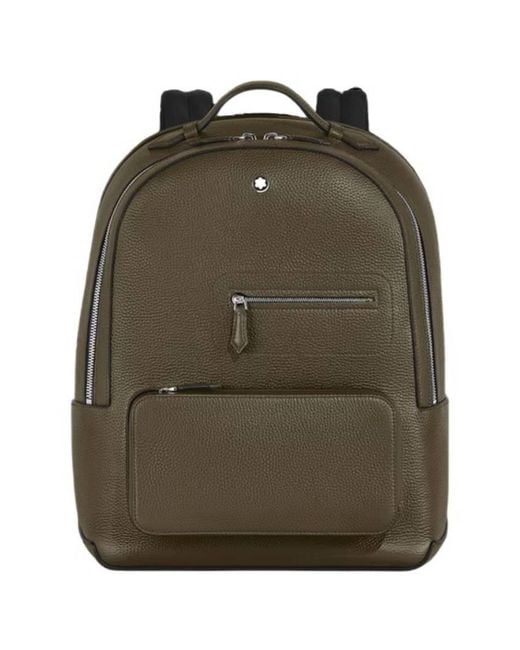 Montblanc Green Companion Leather Backpack for men