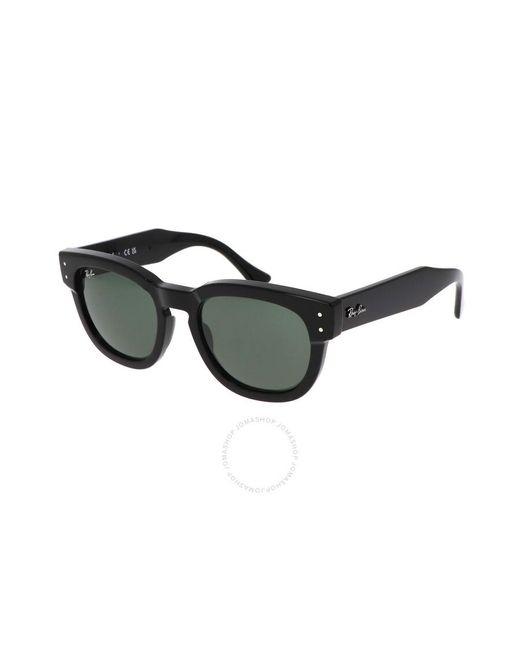 Ray-Ban Black Mega Hawkeye Green Square Sunglasses Rb0298s 901/31 53