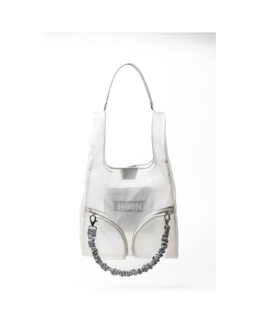 Hogan Gray Sheer Shoulder Bag