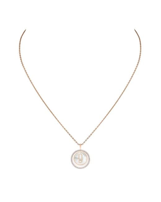 Messika Metallic Lucky Move 18K Rose Diamond Necklace