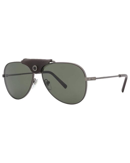 BVLGARI Gray Green Pilot Sunglasses Bv5061q 195/31 60