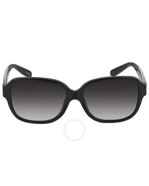 COACH Gray Grey Gradient Square Sunglasses Hc8298u 50028g 57