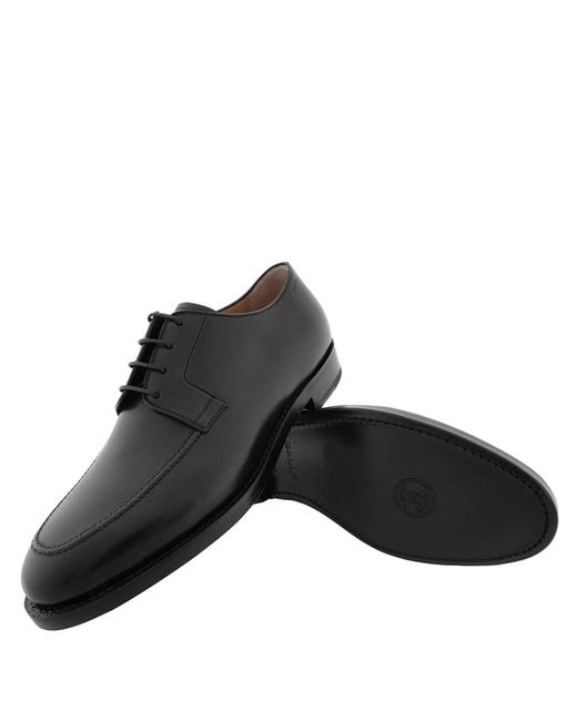 Bally Black Wimbo Leather Schoenen Derby Shoes, Brand Size 10 Us Size 11 for men