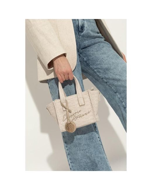 Emporio Armani White Bag With Logo
