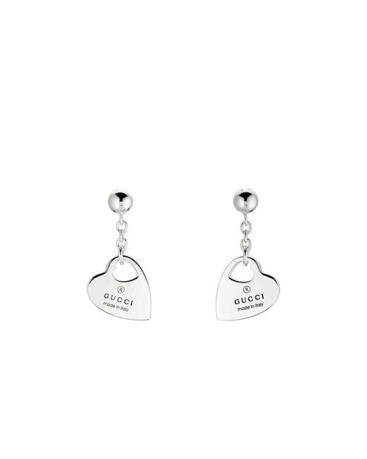 Gucci Metallic Heart Charm Earrings Ybd796312001