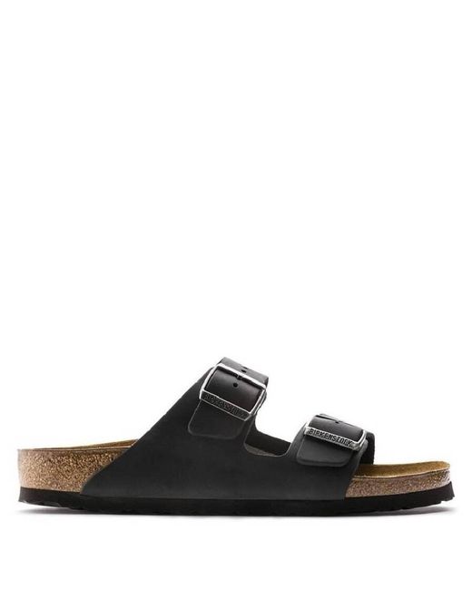 Birkenstock Black Arizona Oiled Leather Sandals, Brand Size 41 Us for men