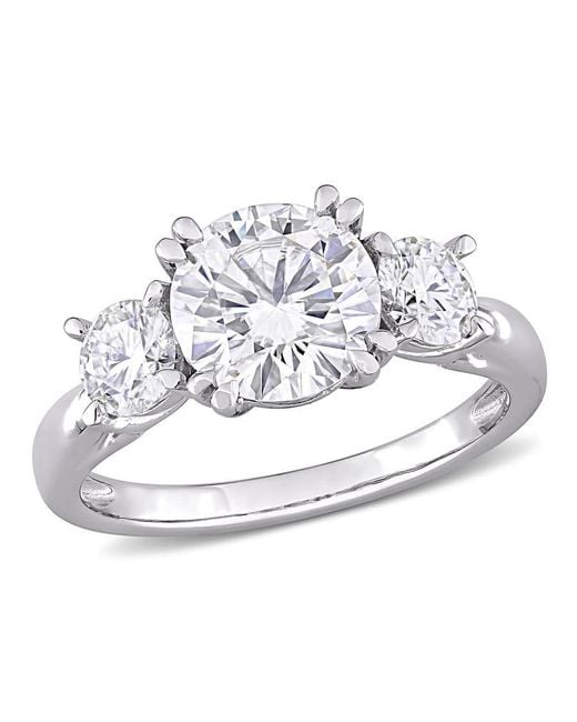 Amour Metallic 2 5/8 Ct Tgw Created Moissanite Engagement Ring