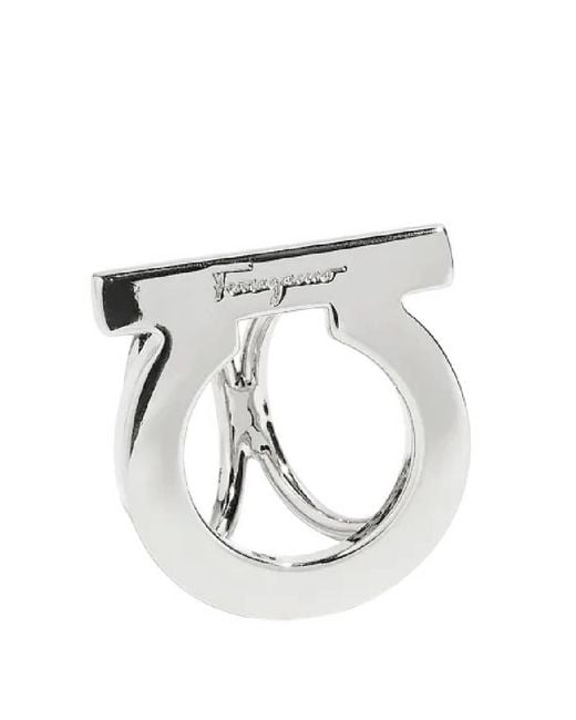 Ferragamo Metallic Scarf Ring
