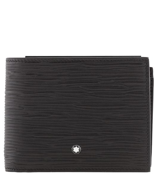 Montblanc Black Meisterstuck 4810 Leather 6Cc Wallet 130926