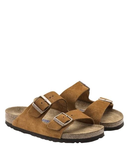 Birkenstock Brown Arizona Soft Footbed Sandals for men