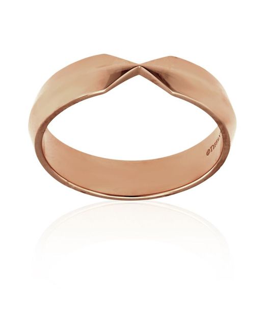 Tiffany & Co Metallic 18K Rose Nesting Wide Band Ring