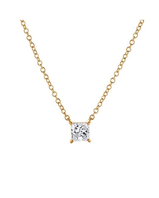 Brilliant Diamond Metallic 14Kt 0.55 Carat Lab Grown Diamond Necklace For