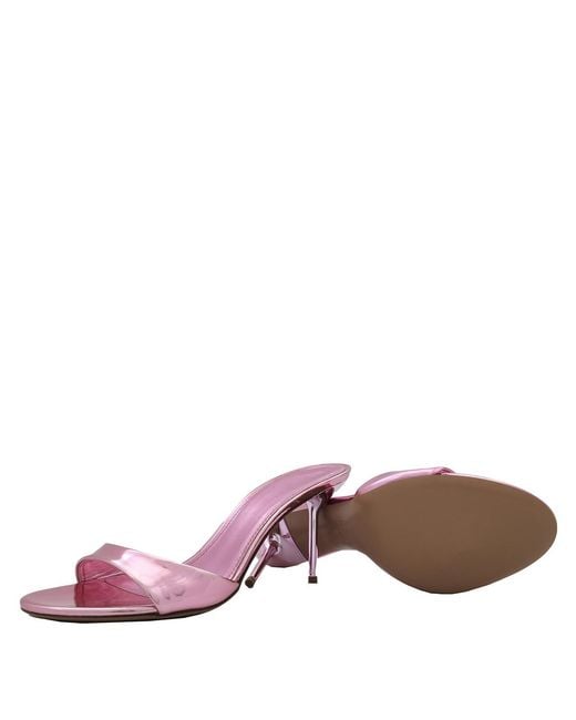 Paris Texas Pink Lidia 70 Leather Mules