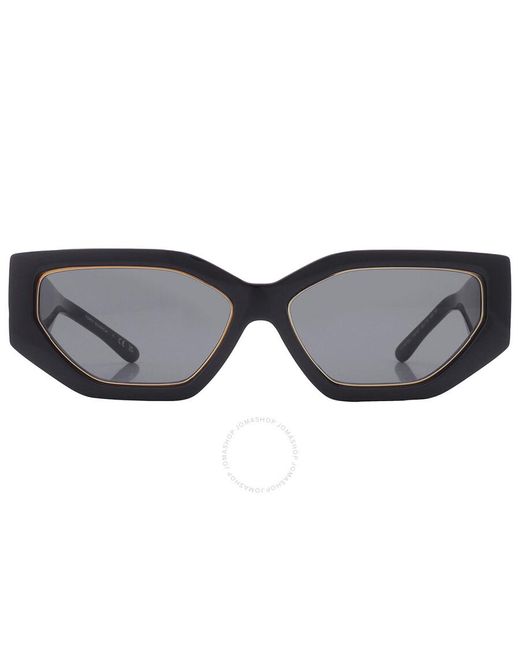 Tory Burch Gray Grey Irregular Sunglasses Ty9070u 179187 55