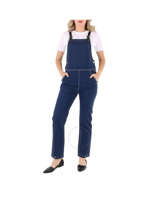 Burberry Blue Ladies Dark Canvas Jumpsuit, Size 2 (Us