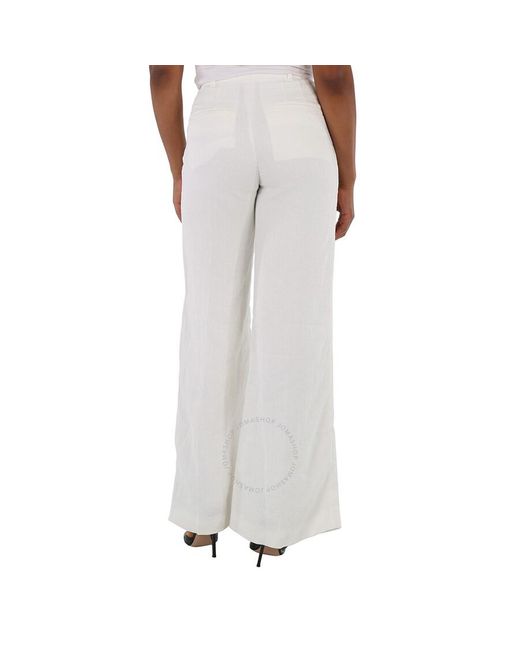 Chloé Gray Iconic Milk Flared Ribbed Trousers