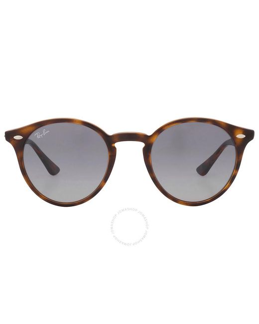 Ray-Ban Brown Grey Gradient Round Sunglasses Rb2180 710/4l 49