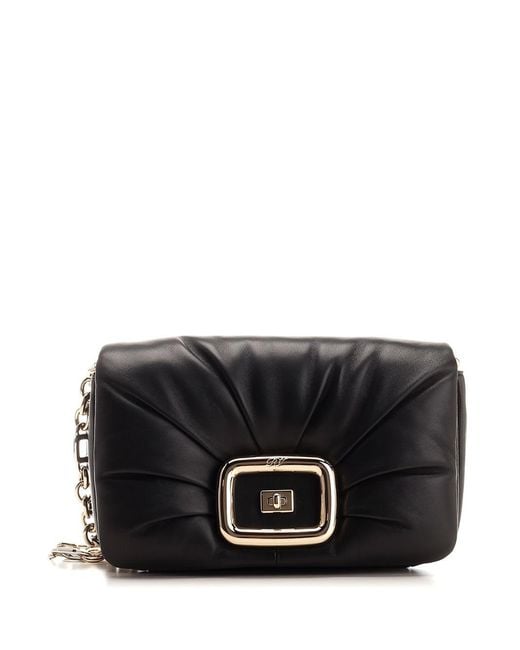 Roger Vivier Black Viv Choc Shoulder Bag