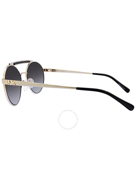 Michael Kors Brown Milos Dark Gradient Pilot Sunglasses Mk1083 10148g 55