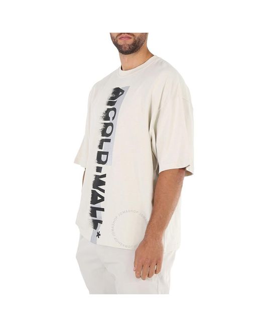 A_COLD_WALL* White Bone Large Logo Cotton T-shirt for men