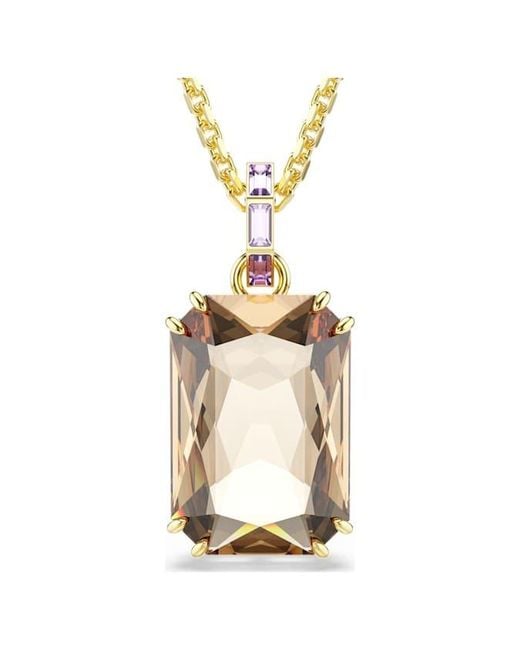 Swarovski Metallic Millenia Octagon Cut Pendant Necklace