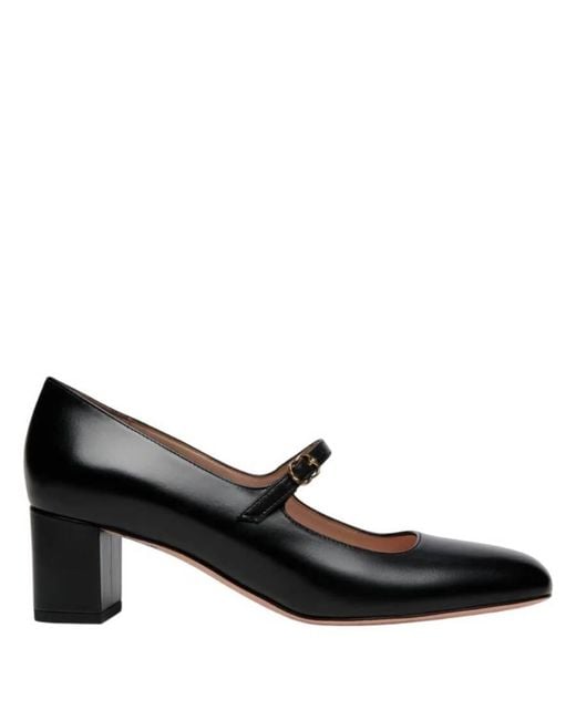 Bally Black Betyna 55 Heeled Mary-Jane Pump, Brand Size 38 Us