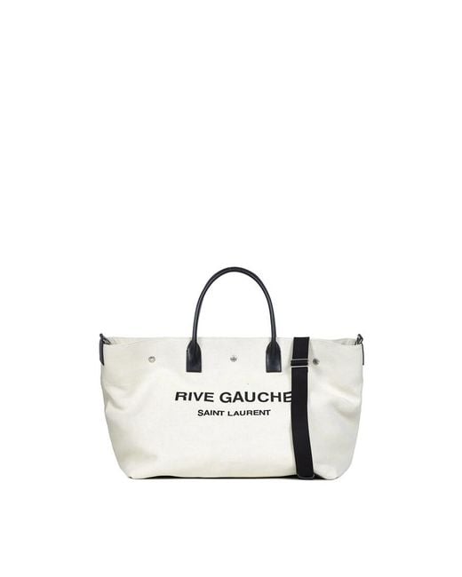 Saint Laurent Black Rive Gauche Handbag for men