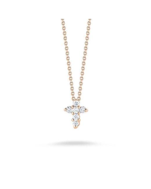 Roberto Coin Metallic 18k Re Gold Tiny Treasures Diamond Baby Crs Pendant for men